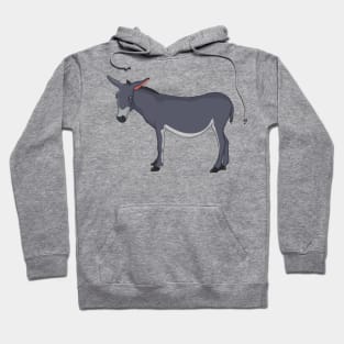 Donkey cartoon illustration Hoodie